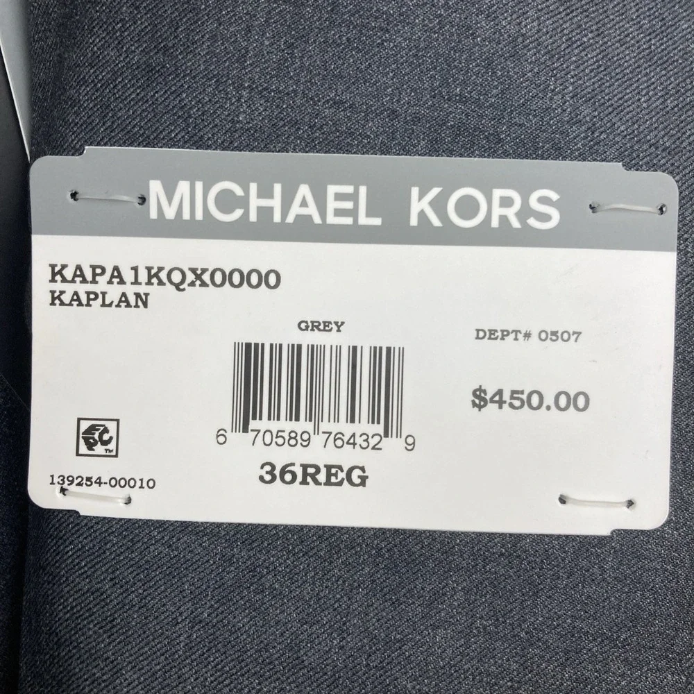 Michael Kors Mens Classic fit‎ Suit Jacket Blazer 36R Grey